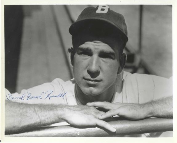 AUTOGRAPHED CARVEL BAMA ROWELL 8X10 Boston Braves photo