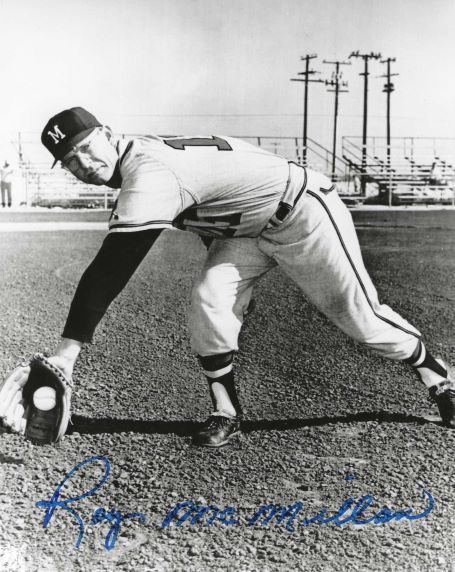 AUTOGRAPHED ROY MCMILLAN 8X10 Milwaukee Braves photo