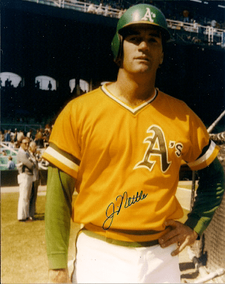 AUTOGRAPHED  photo JIM NETTLES Oakland  A's