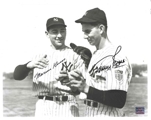 AUTOGRAPHED MARIUS RUSSO and TOMMY BYRNE 8X10 New York Yankees Photo