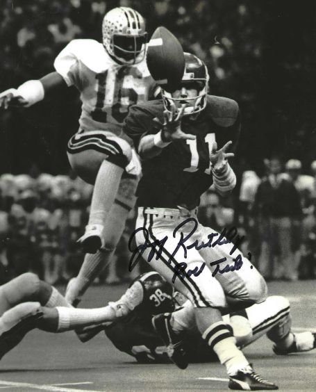 Autographed JEFF RUTLEDGE 8X10 Alabama Crimson Tide Photo
