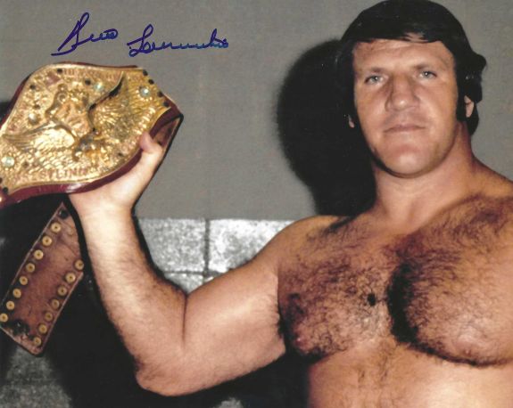 Autographed BRUNO SAMMARTINO 8X10 Wrestling Photo
