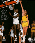 AUTOGRAPHED TOM SATCH SANDERS 8x10 Boston Celtics photo