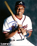 AUTOGRAPHED  REGGIE SANDERS 8x10 Atlanta Braves Photo