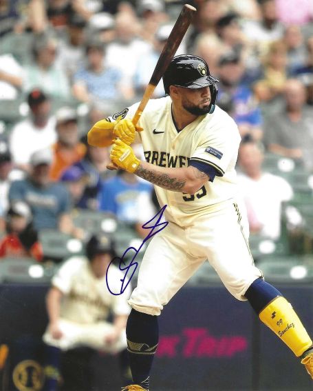AUTOGRAPHED GARY SANCHEZ 8X10 Milwaukee Brewers photo