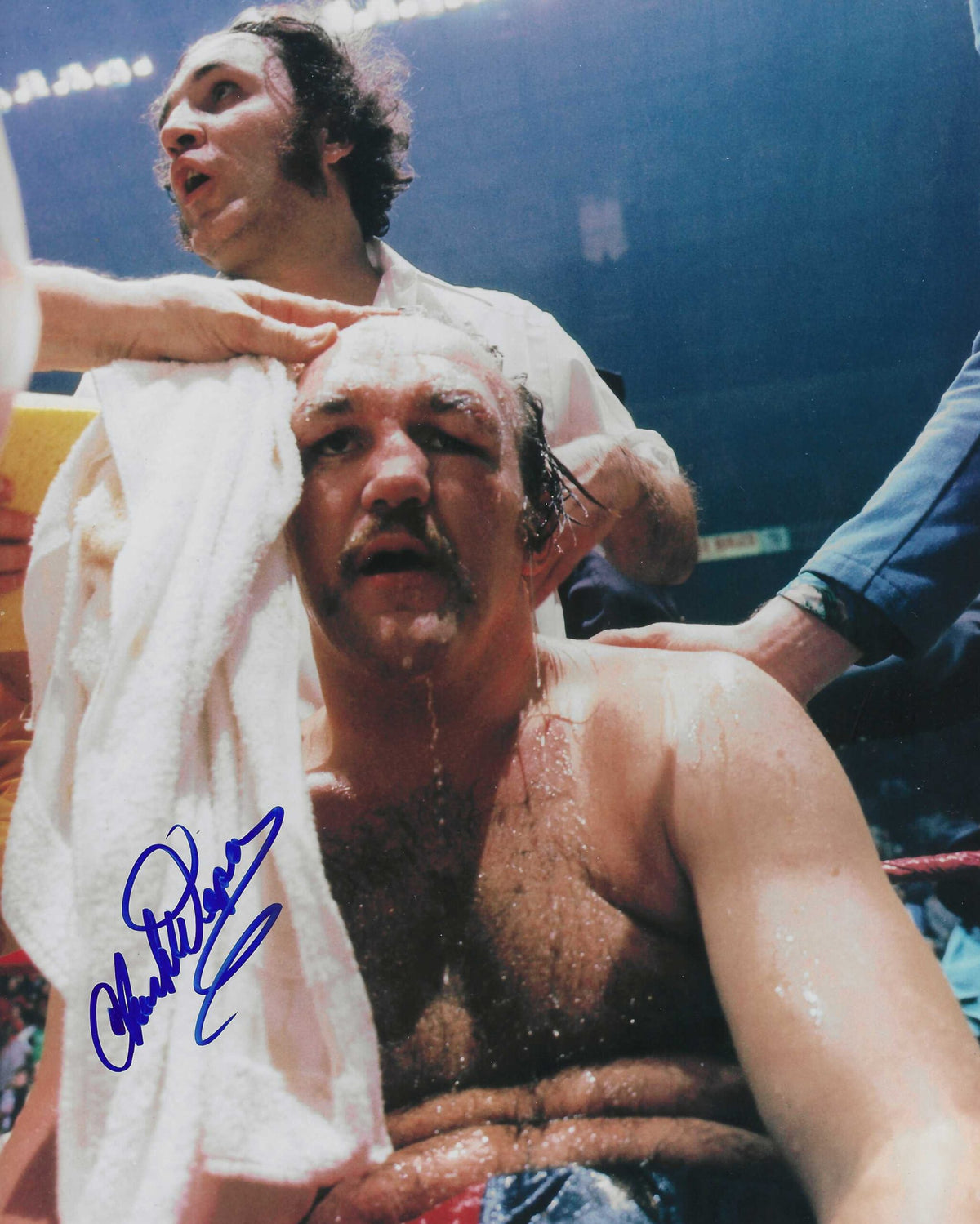 Autographed CHUCK WEPNER 8X10 Boxing photo