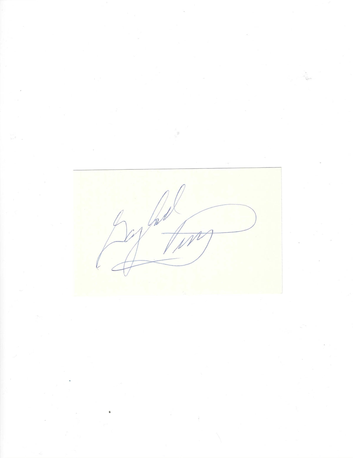 AUTOGRAPHED SIGNED GAYLORD PERRY HOF 3x5 Index card