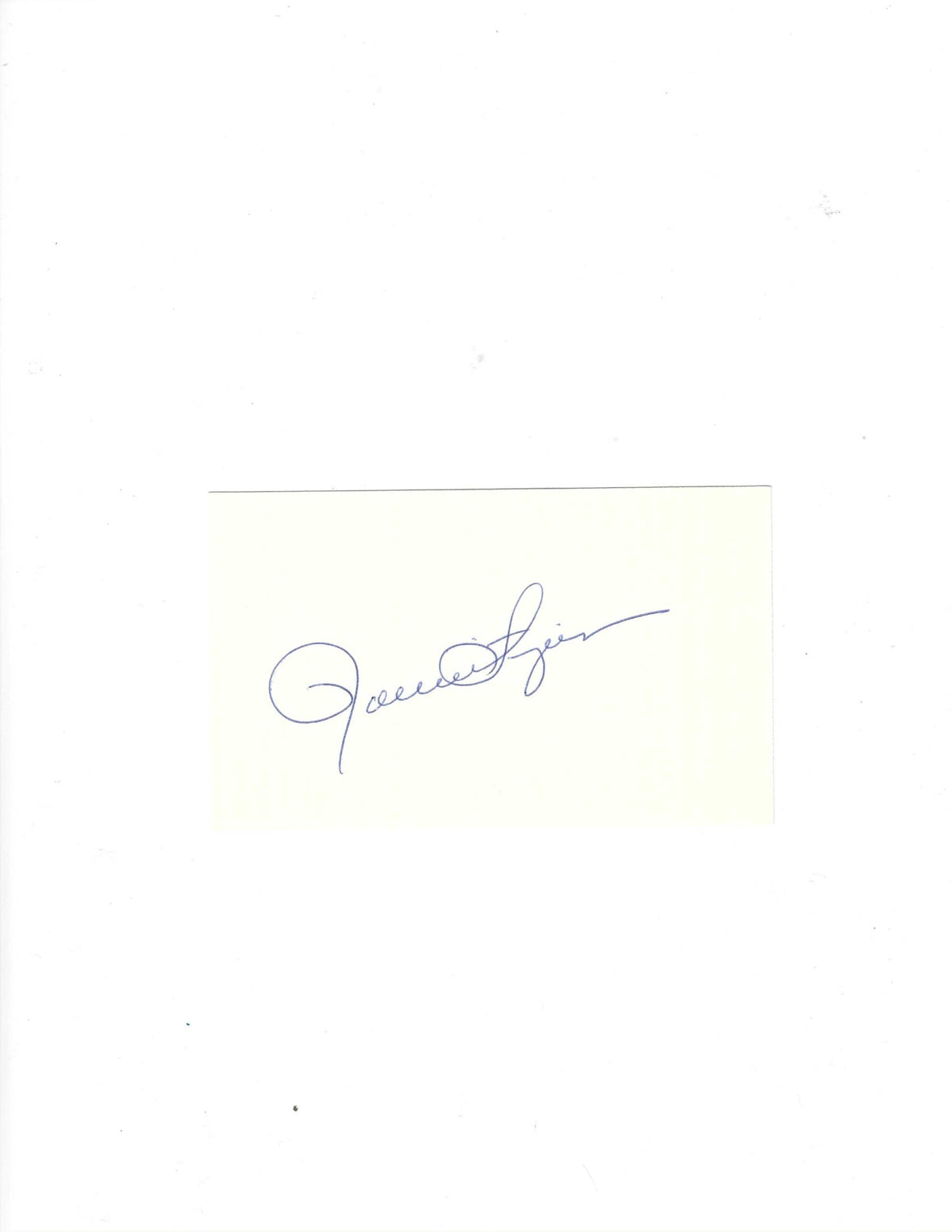 AUTOGRAPHED SIGNED ROLLIE FINGERS HOF 3x5 Index card