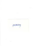 AUTOGRAPHED SIGNED BILL TERRY HOF 3x5 Index card