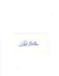 AUTOGRAPHED SIGNED BOB FELLER 3x5 Index card
