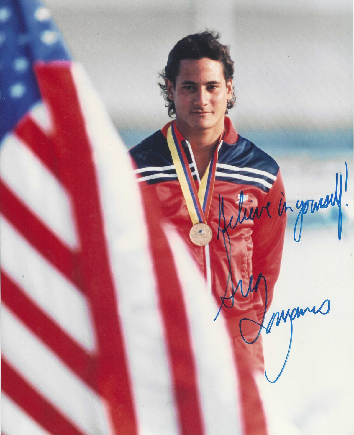 Autographed GREG LOUGANIS Photo - Gold Medal Winner