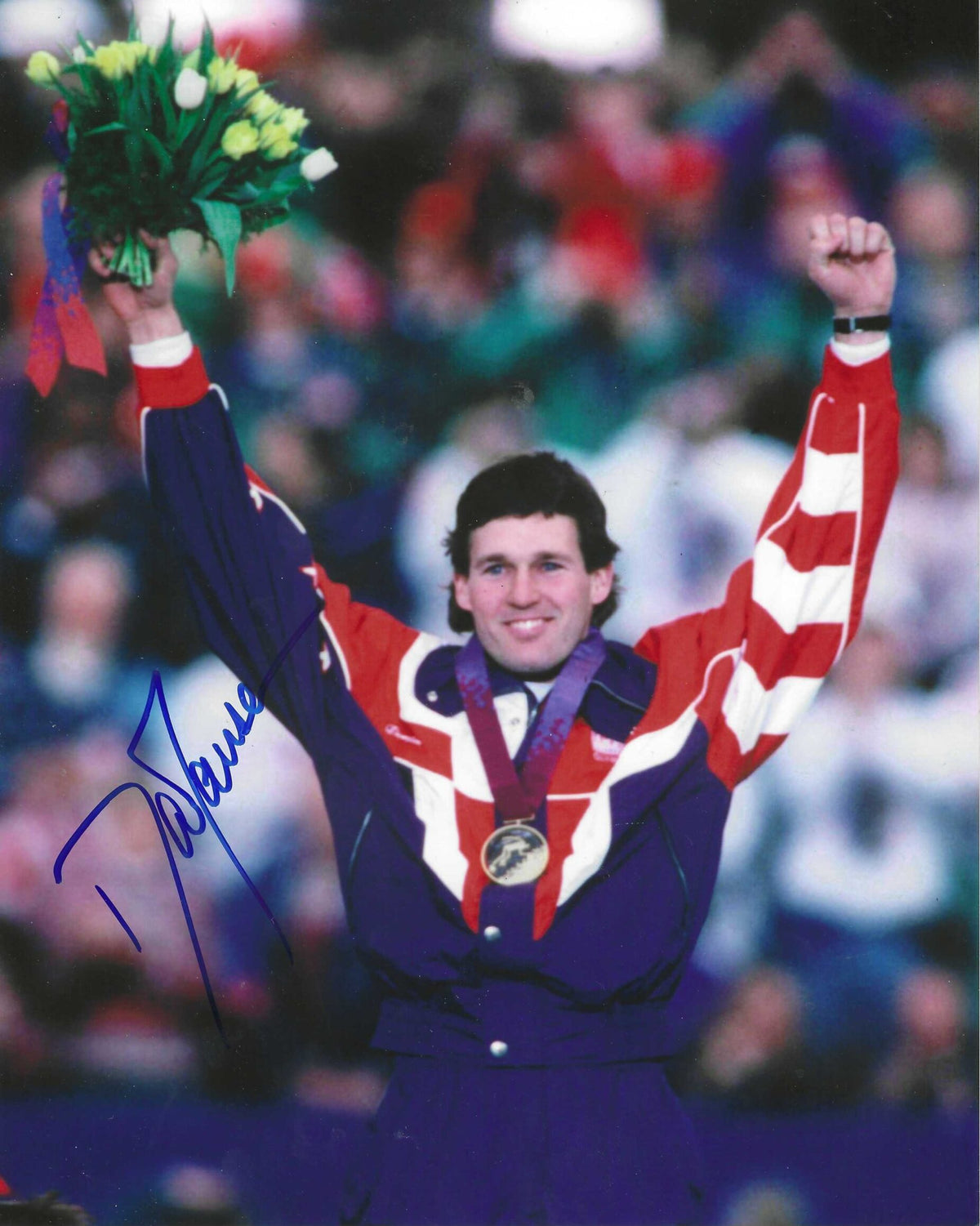 Autographed DAN JANSEN Photo - Gold Medal Winner
