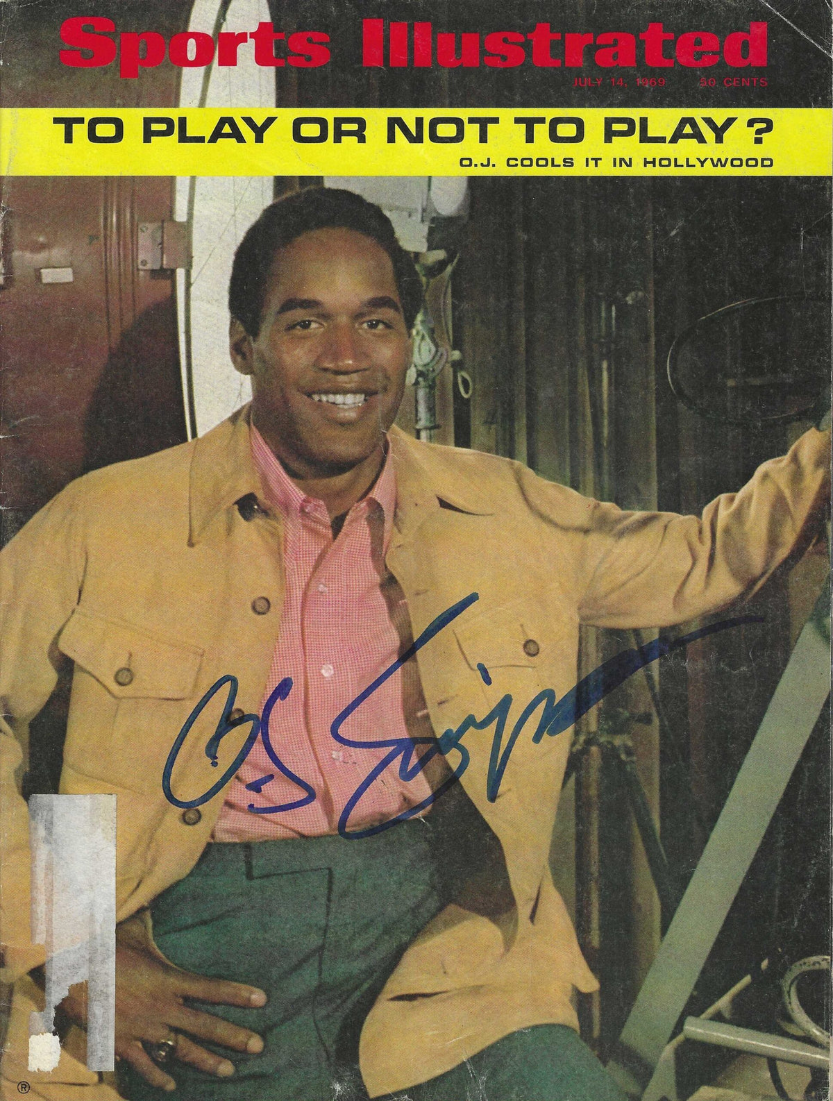 Autographed O.J. SIMPSON  Sports Illustrated Magazine JSA Authenticated
