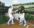 AUTOGRAPHED NICK SWISHER & KEN MACHA 8X10 Oakland A's Photo