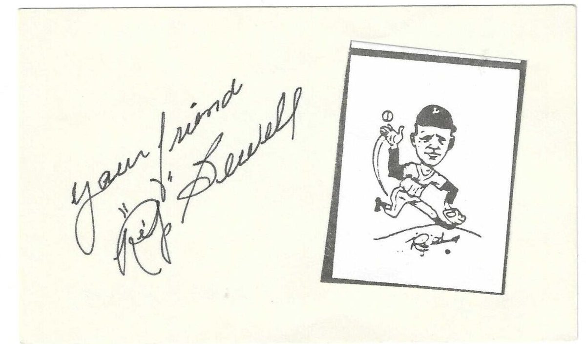AUTOGRAPHED SIGNED RIP SEWELL 3x5 Index card