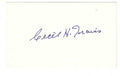 AUTOGRAPHED SIGNED CECIL TRAVIS 3x5 Index card