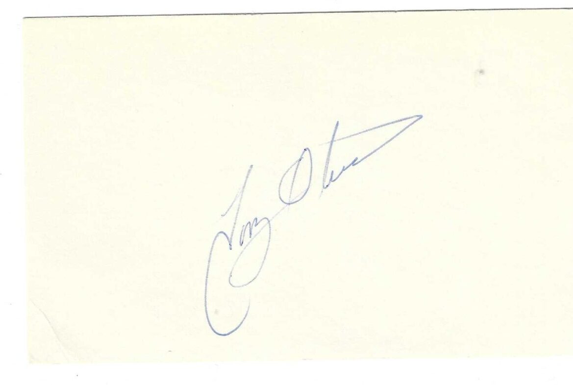 AUTOGRAPHED SIGNED TONY OLIVA 3x5 Index card