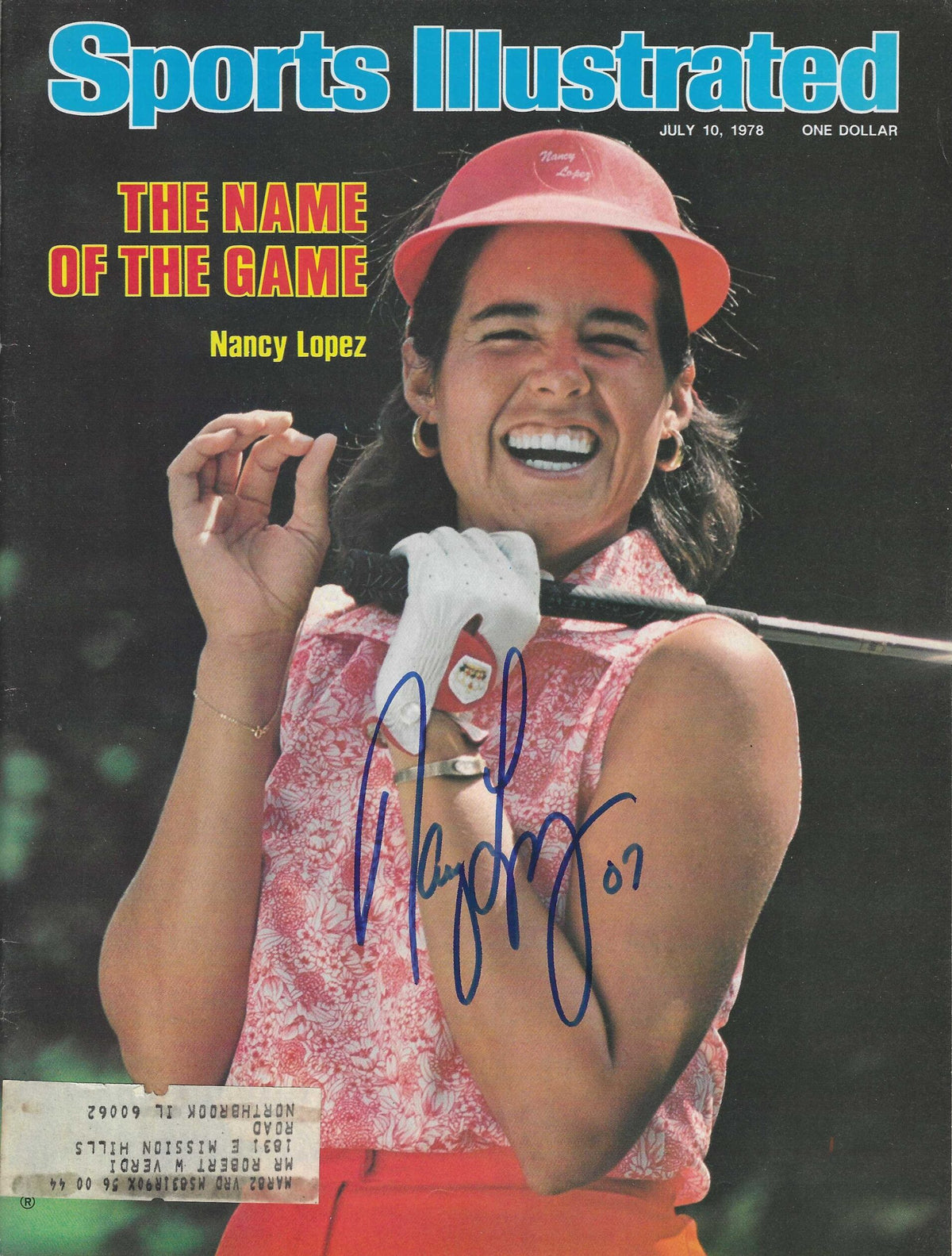 Autographed Nancy Lopez  Sports Illustrated Magazine 7/10/1978