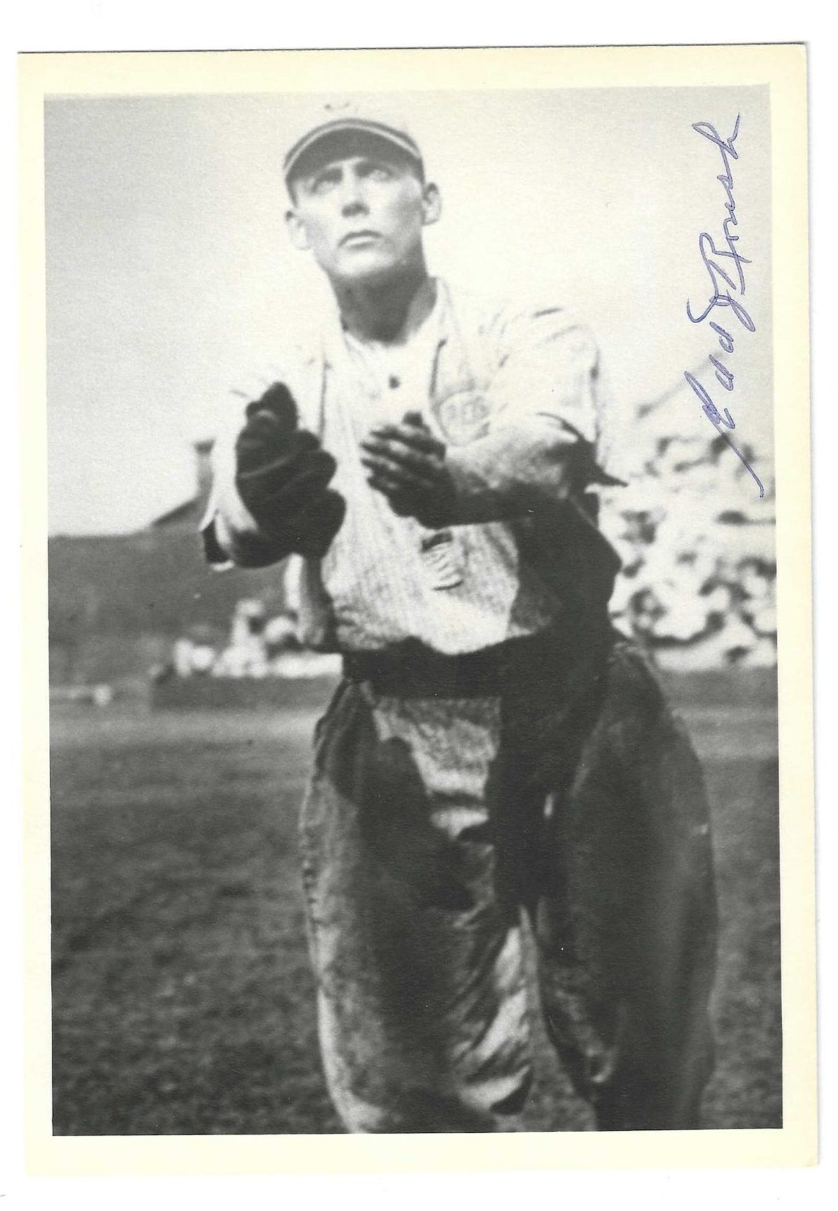 Autographed EDD ROUSH 5x7 Cincinnati Reds photo