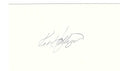 AUTOGRAPHED  KEN HOLTZMAN 3x5 Index card