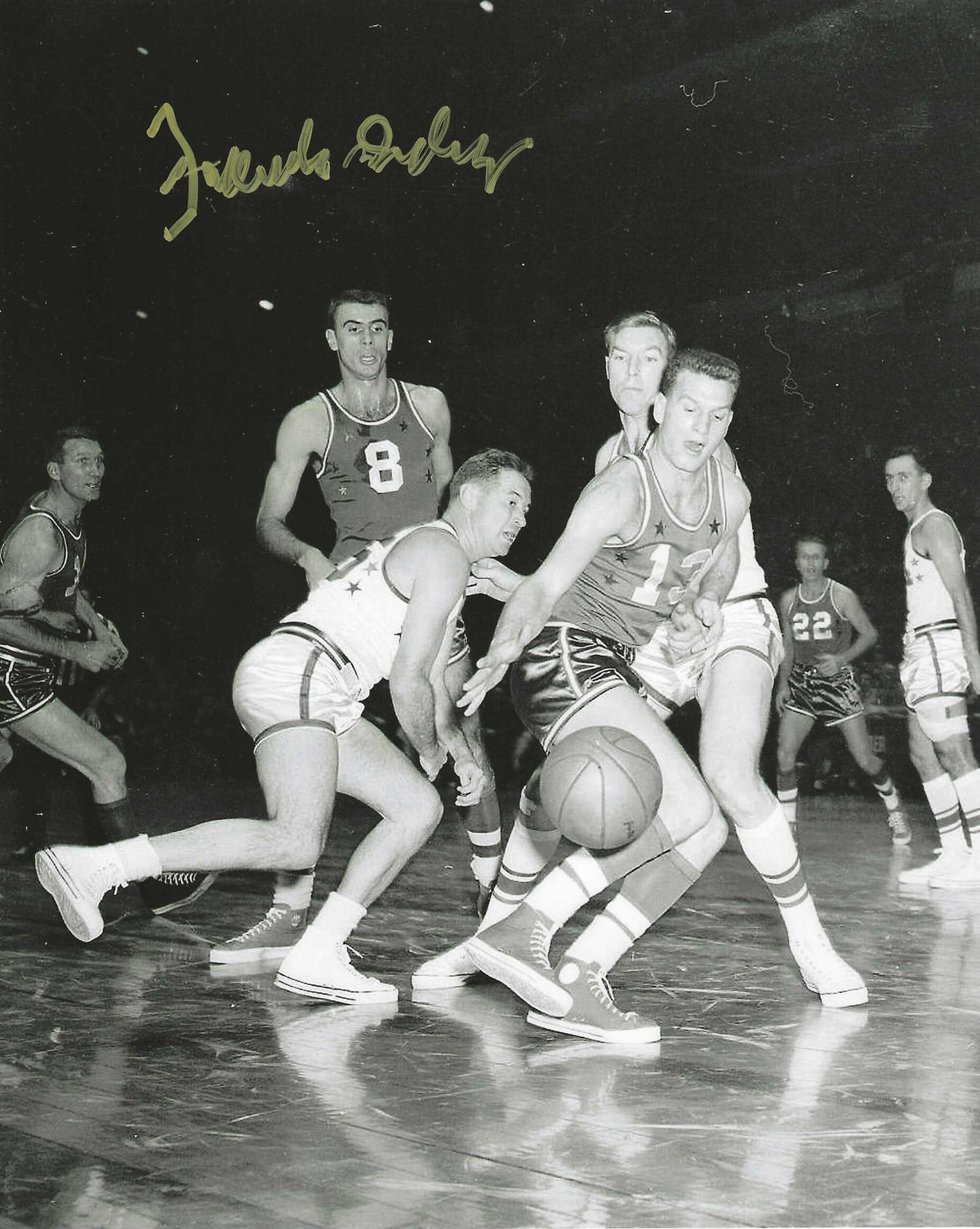 AUTOGRAPHED FRANK SELVY 8X10 Los Angeles Lakers Photo