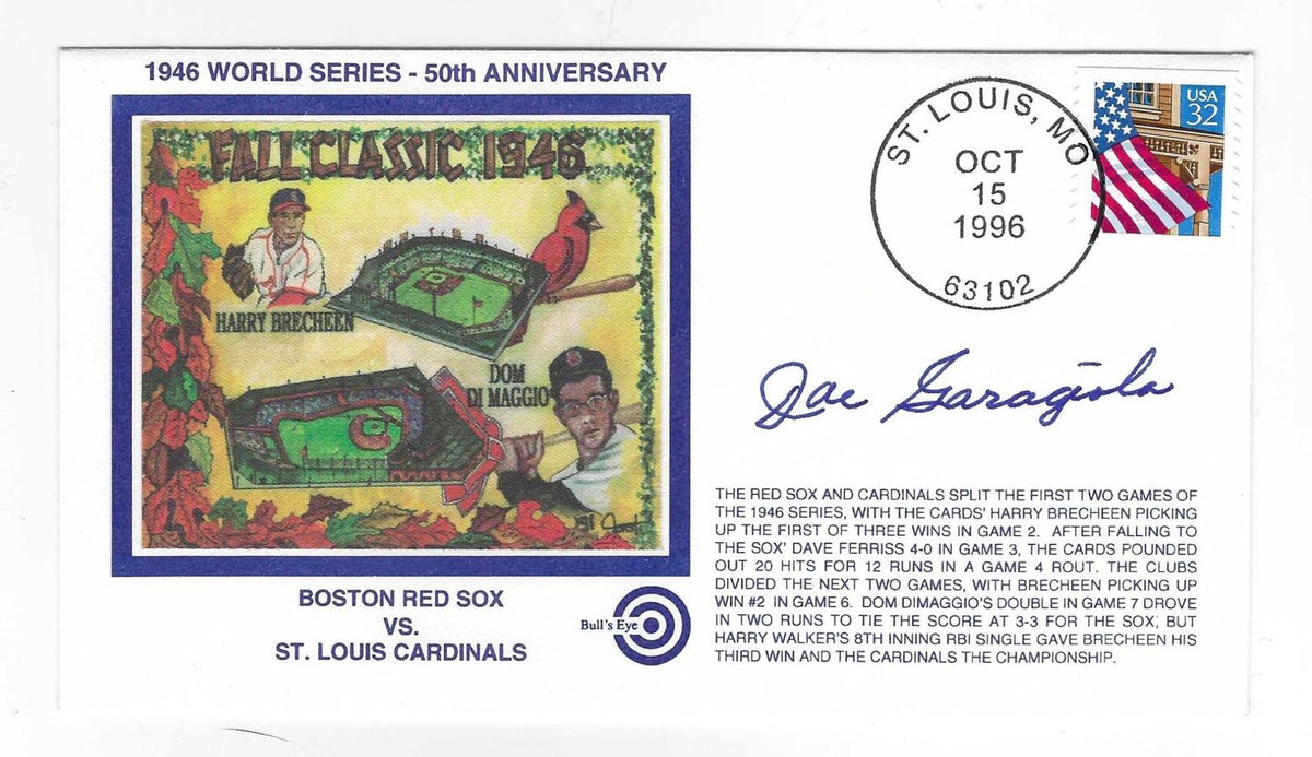 Autographed JOE GARAGIOLA St. Louis Cardinals Cachet Cover