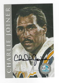 Autographed Charlie Joiner San Diego Chargers Ron Mix Hall of Fame Card
