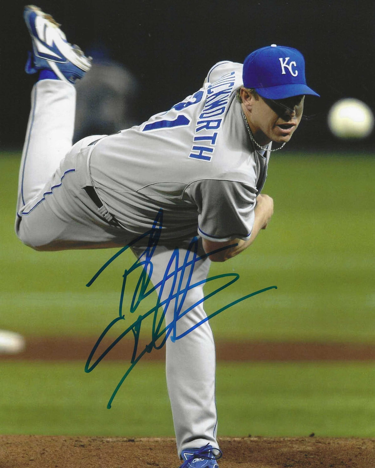 AUTOGRAPHED Brandon Duckworth 8x10 Kansas City Royals Photo