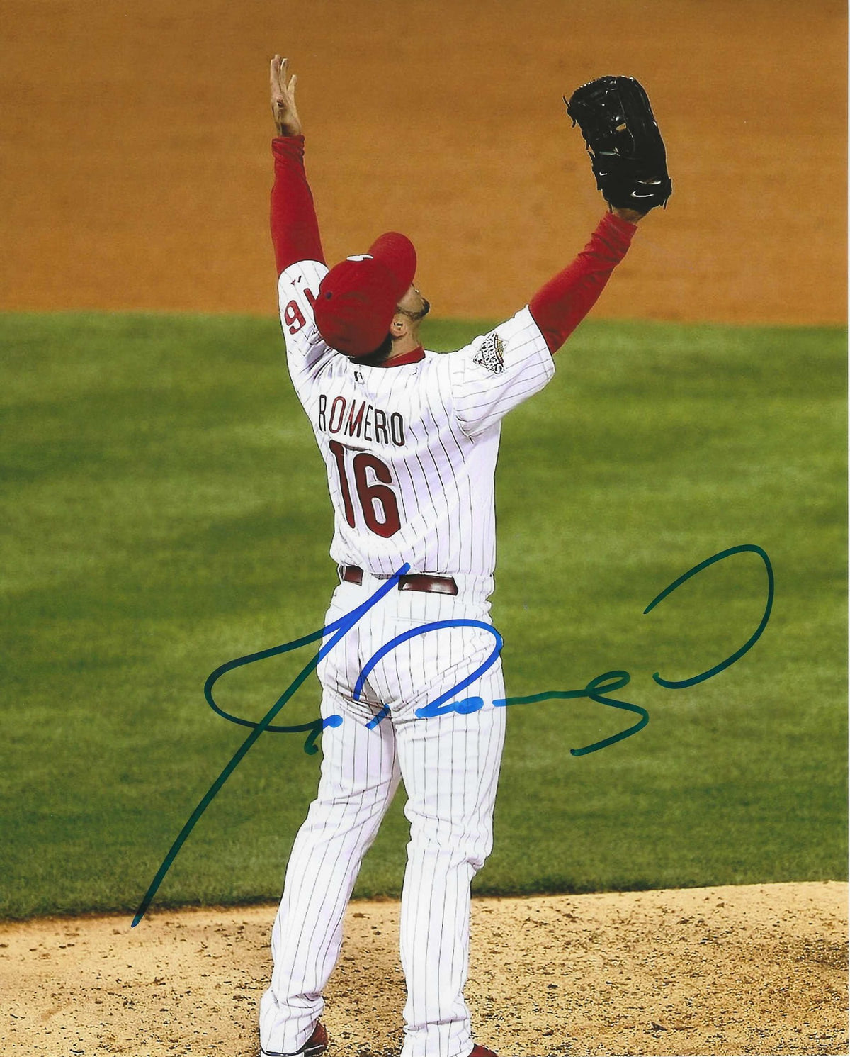 AUTOGRAPHED J. C. ROMERO  Philadelphia Phillies 8x10 Photo
