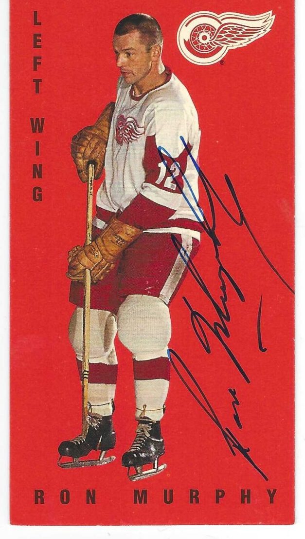 Autographed 1994 Parkhurst RON MURPHY Detroit Red Wings Tall Boy card