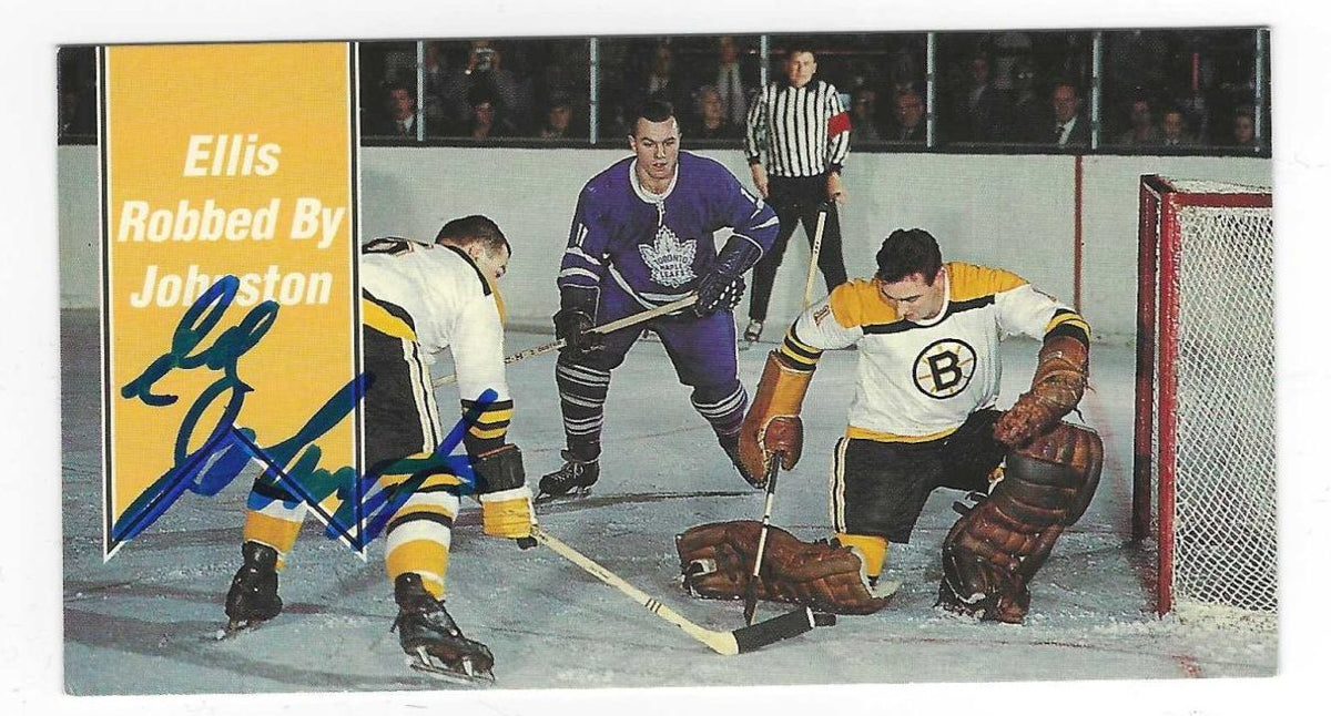 Autographed 1994 Parkhurst ED JOHNSTON Boston Bruins Tall Boy card