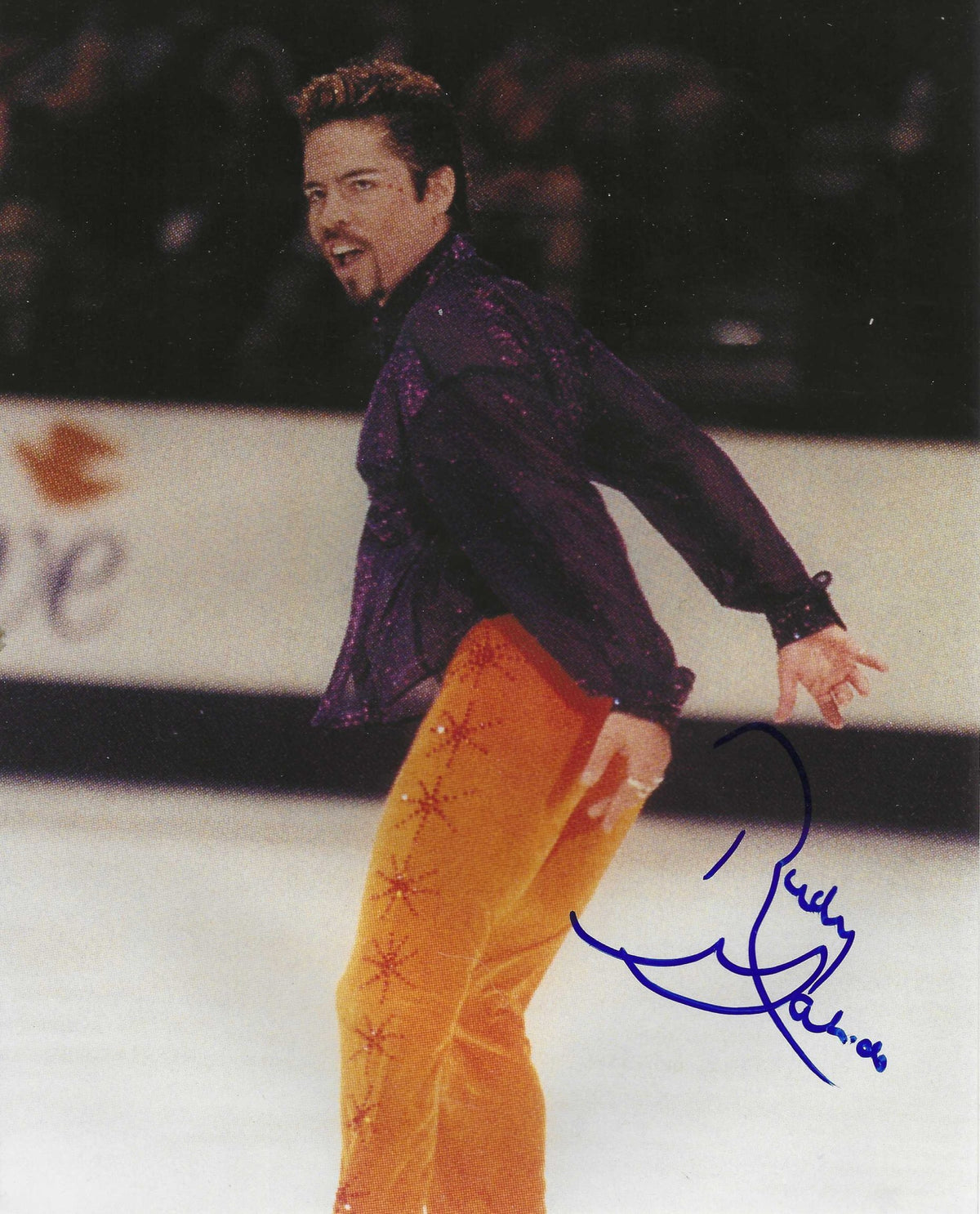 Autographed RUDY GALINDO 8x10 Photo - Winter Olympics Figure Skating