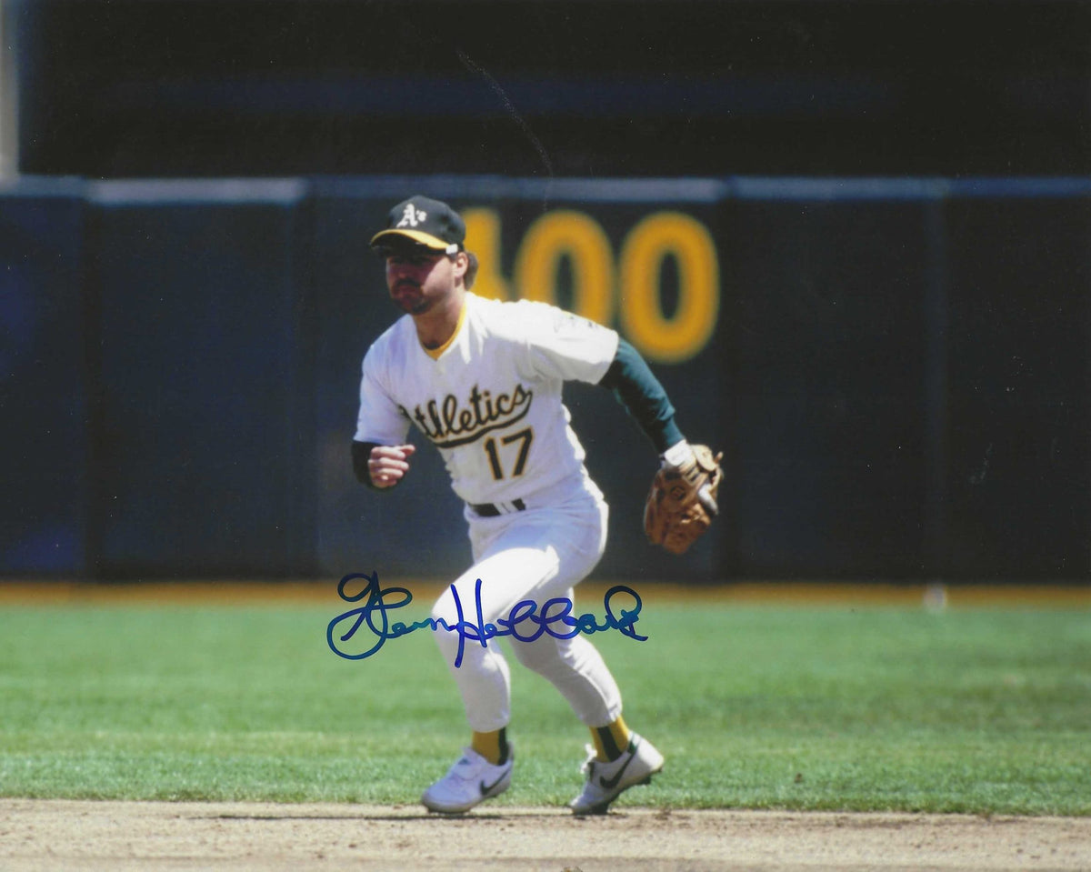 AUTOGRAPHED GLENN HUBBARD  8X10  A's Photo