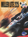 Autographed Max Papis Milwaukee Indy Miller Lite 225 Official Program June 2001