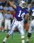 Autographed TY DETMER 8X10 BYU Cougars Photo