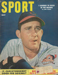 Autographed BOB LEMON Cleveland Indians Sport Magazine May 1953