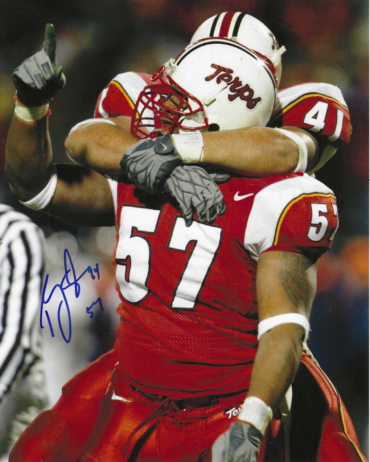 Autographed RANDY STARKS 8X10 Maryland Terrapins Photo