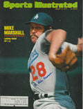 Autographed MIKE MARSHALL Los Angeles Dodgers Sports Illustrated 8/12/1974 JSA