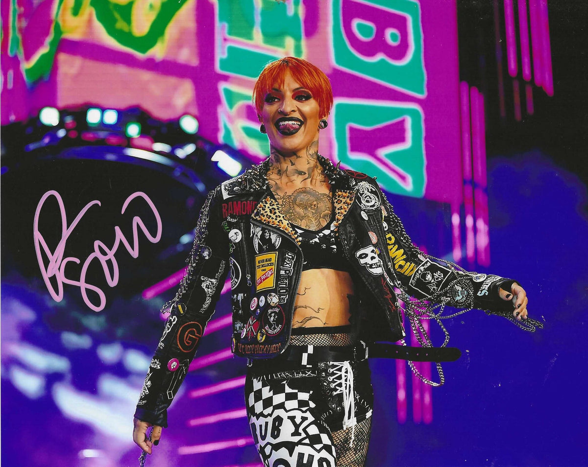 Autographed RUBY SOHO WWE NXT AEW Wrestling 8x10 Photo