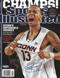 Signed SHABAZZ NAPIER UCONN HUSKIES SI Sports Illustrated 4/14/2014 Steiner COA