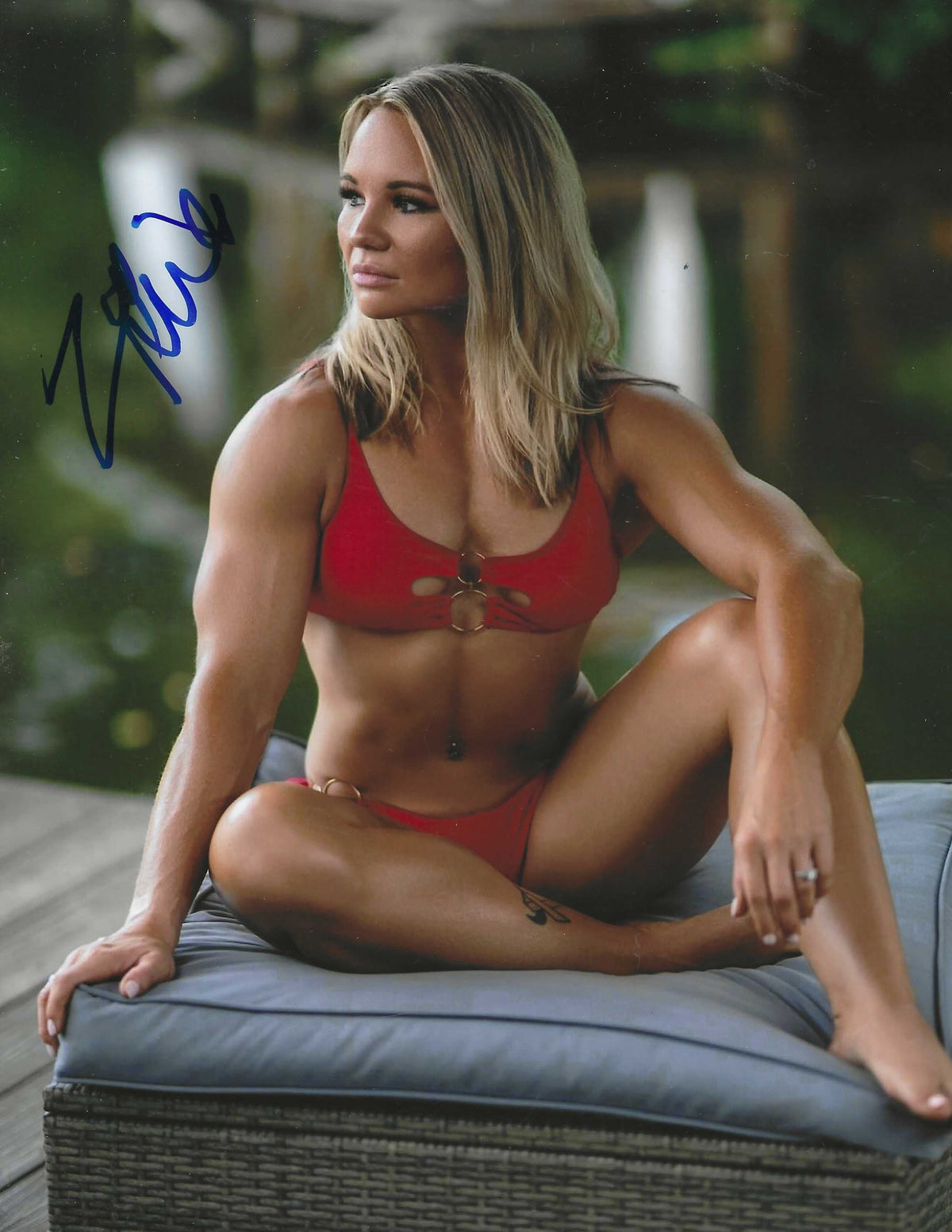 Autographed IVY NILE WWE AEW NXT 8x10 Photo