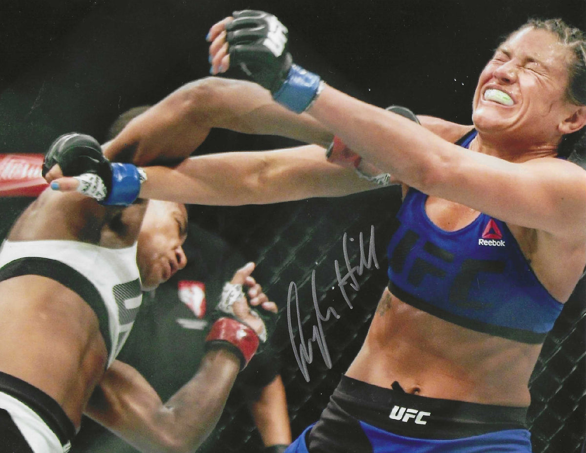 Autographed ANGELA HILL UFC MMA TKO 8x10 Photo