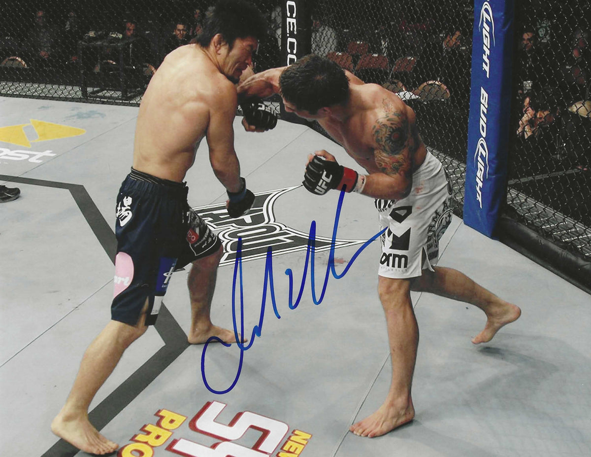 Autographed CHAD MENDES UFC & MMA 8x10 photo with COA