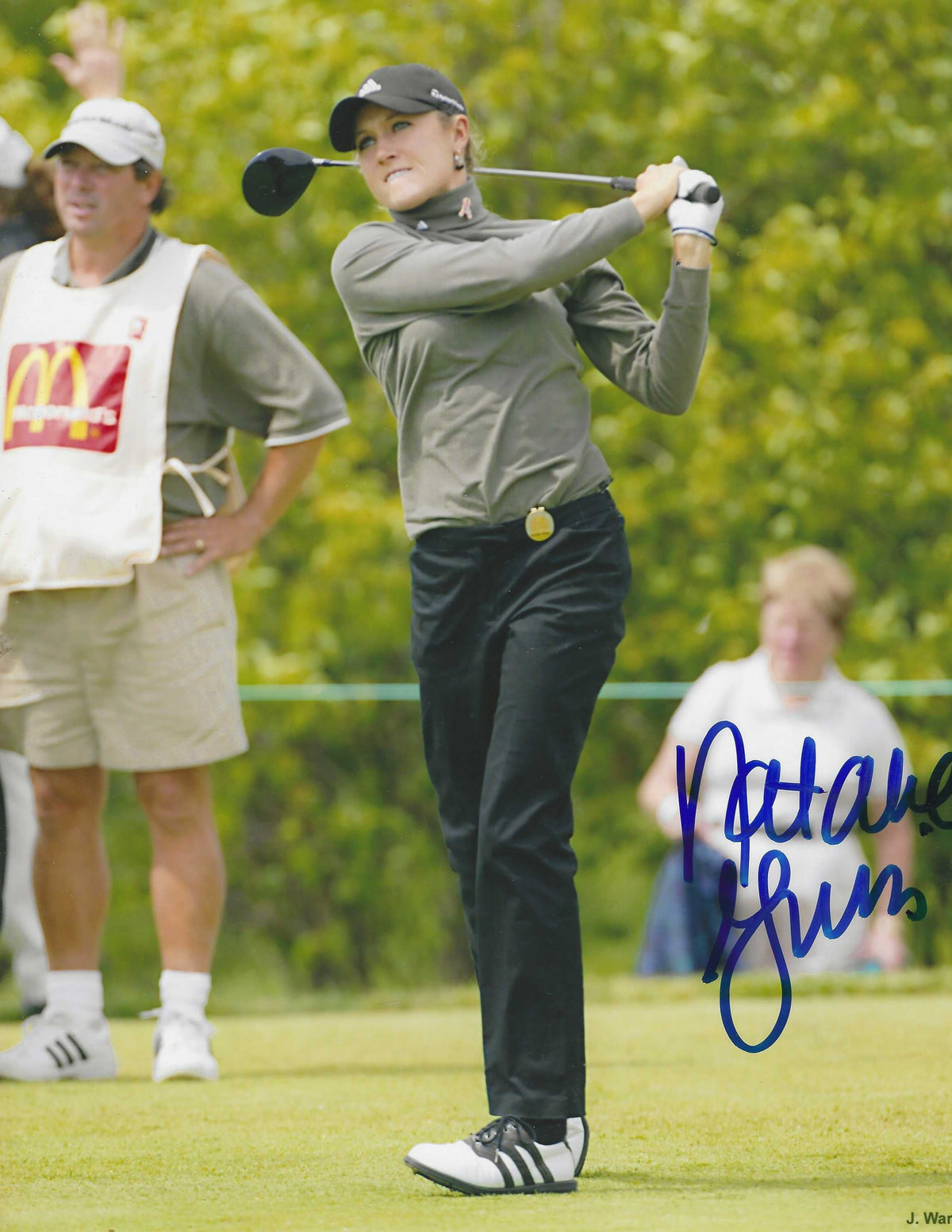Autographed NATALIE GULBIS 8x10 LPGA Photo