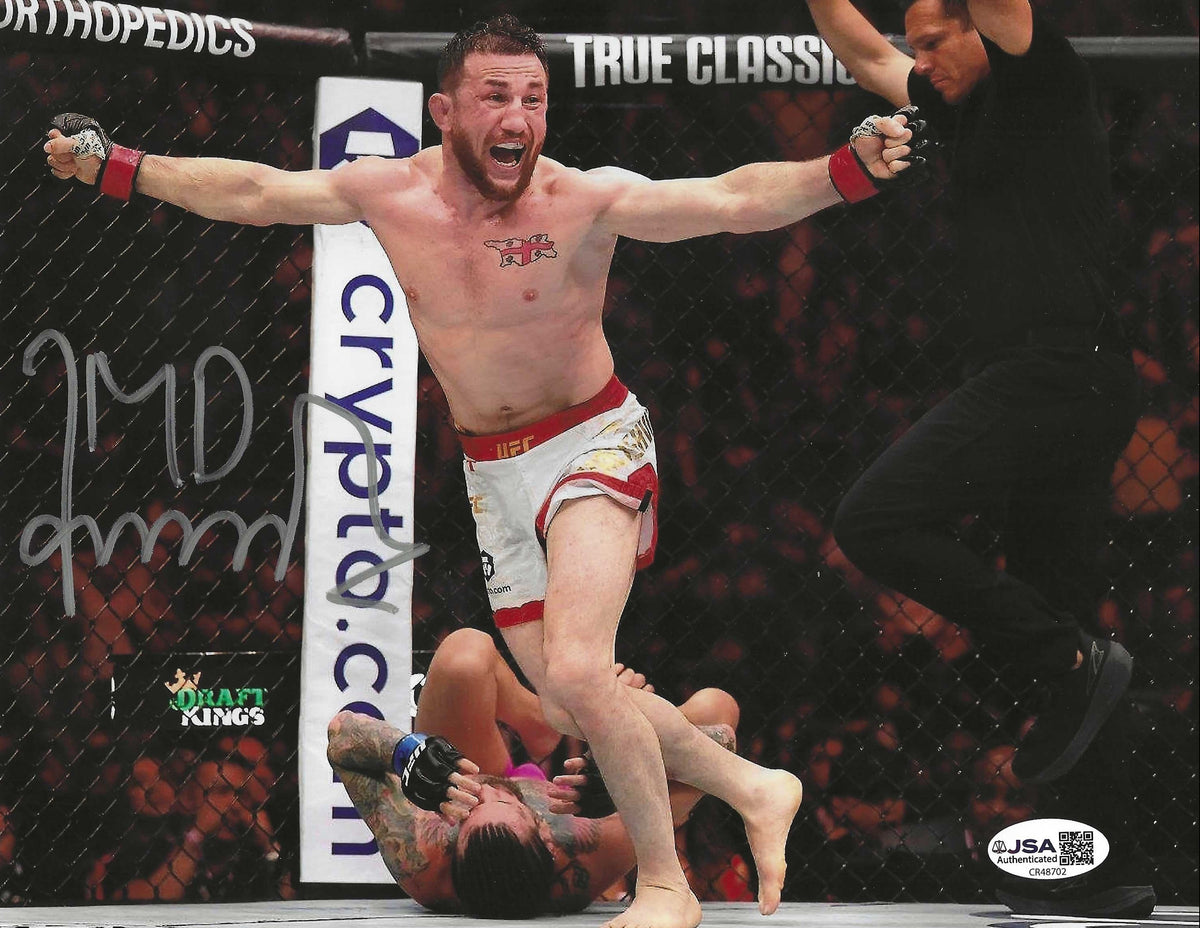 Autographed Merab Dvalishvili UFC & MMA fighter 8x10 photo with JSA