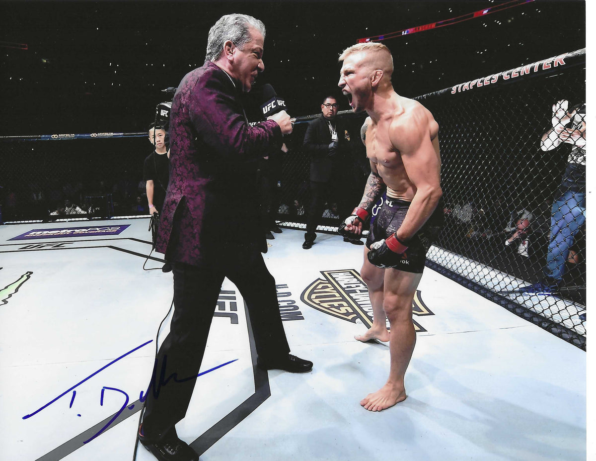 Autographed T.J. DILLASHAW UFC & MMA fighter 8x10 photo with COA