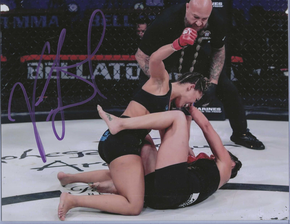 Autographed  Valerie Loureda UFC & MMA fighter 8x10 photo with COA