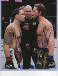 Autographed FRANKIE EDGAR & GRAY MAYNARD UFC & MMA fighter 8x10 photo with COA
