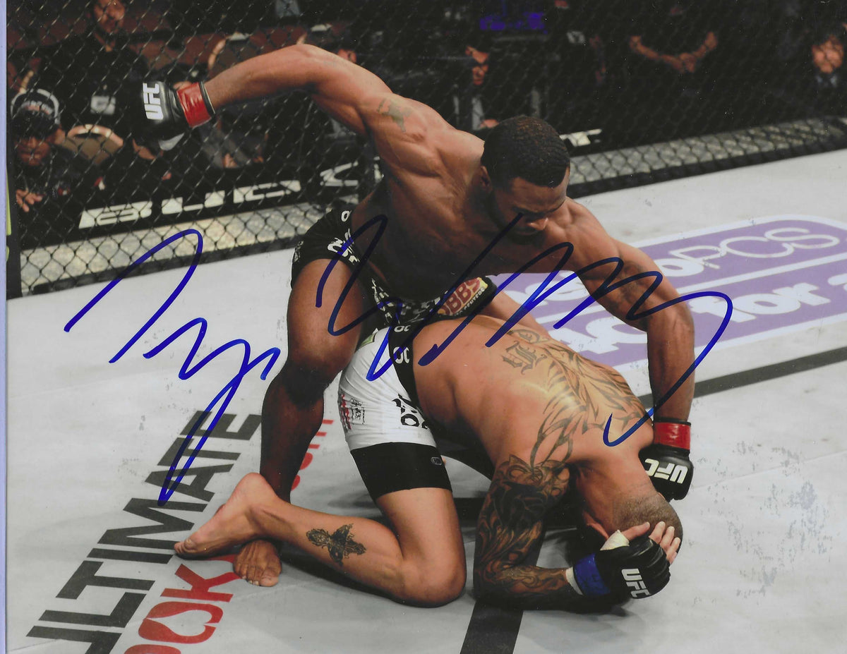 Autographed TYRON WOODLEY UFC MMA 8x10 photo w/COA