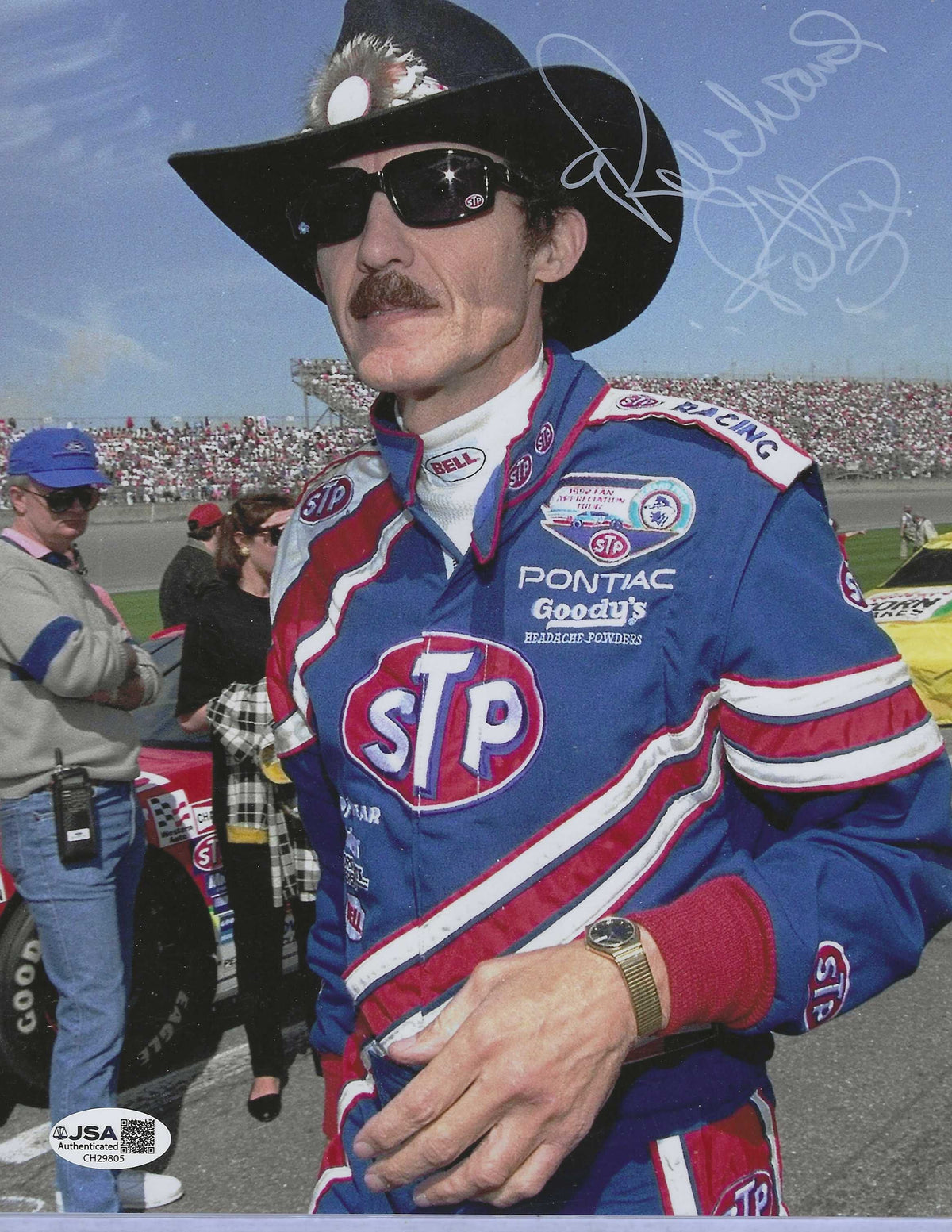 Autographed RICHARD PETTY 8X10 NASCAR Photo JSA